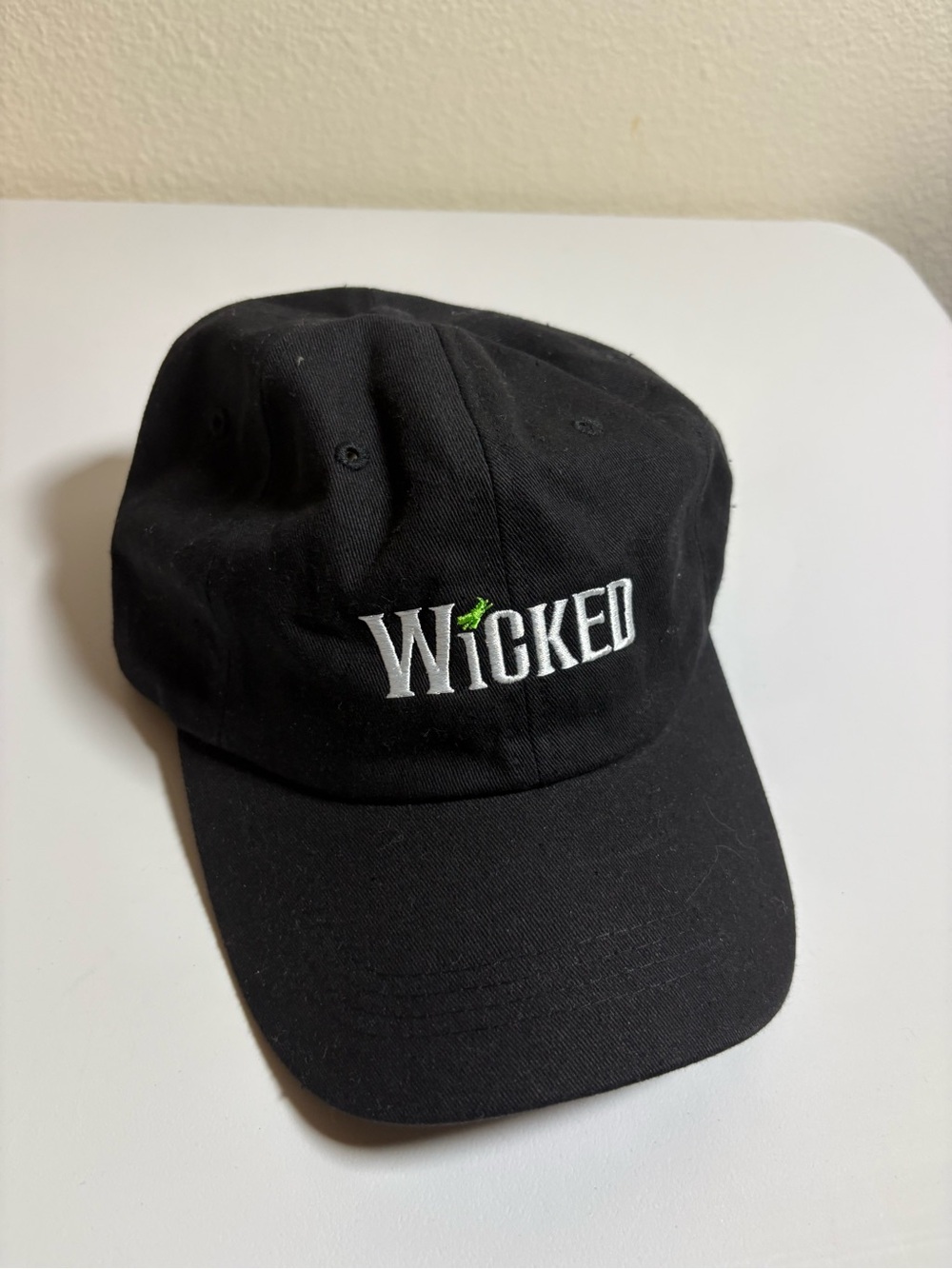 Wicked Embroidered Black Baseball Cap